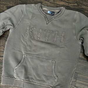 Kith Kid’s Size 10 Charcoal Gray Sweatshirt Soft Cotton Blend
